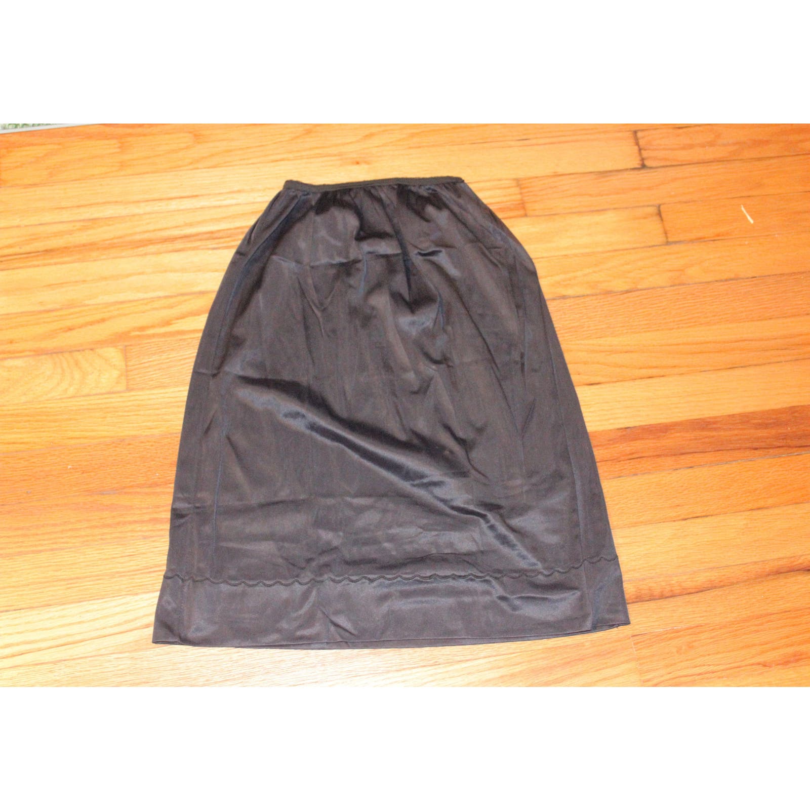 Vintage Slip SkirtVintage Black SlipVintage Half SlipVintage Lingerie